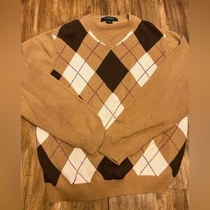 Brooks Brothers Golf Sweater Men’s Argyle Medium